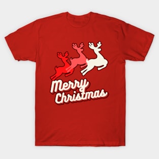 reindeer and christmas T-Shirt